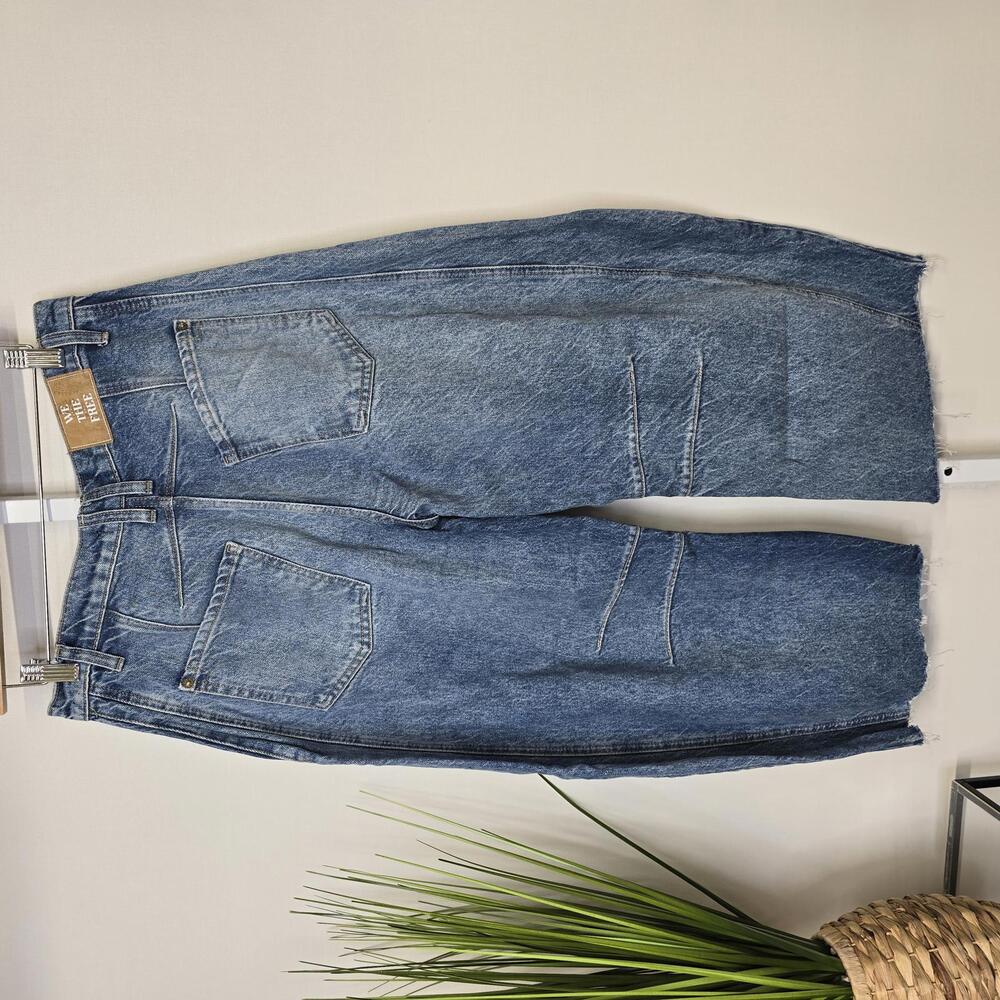 We The Free Distressed Blue Ankle Jeans